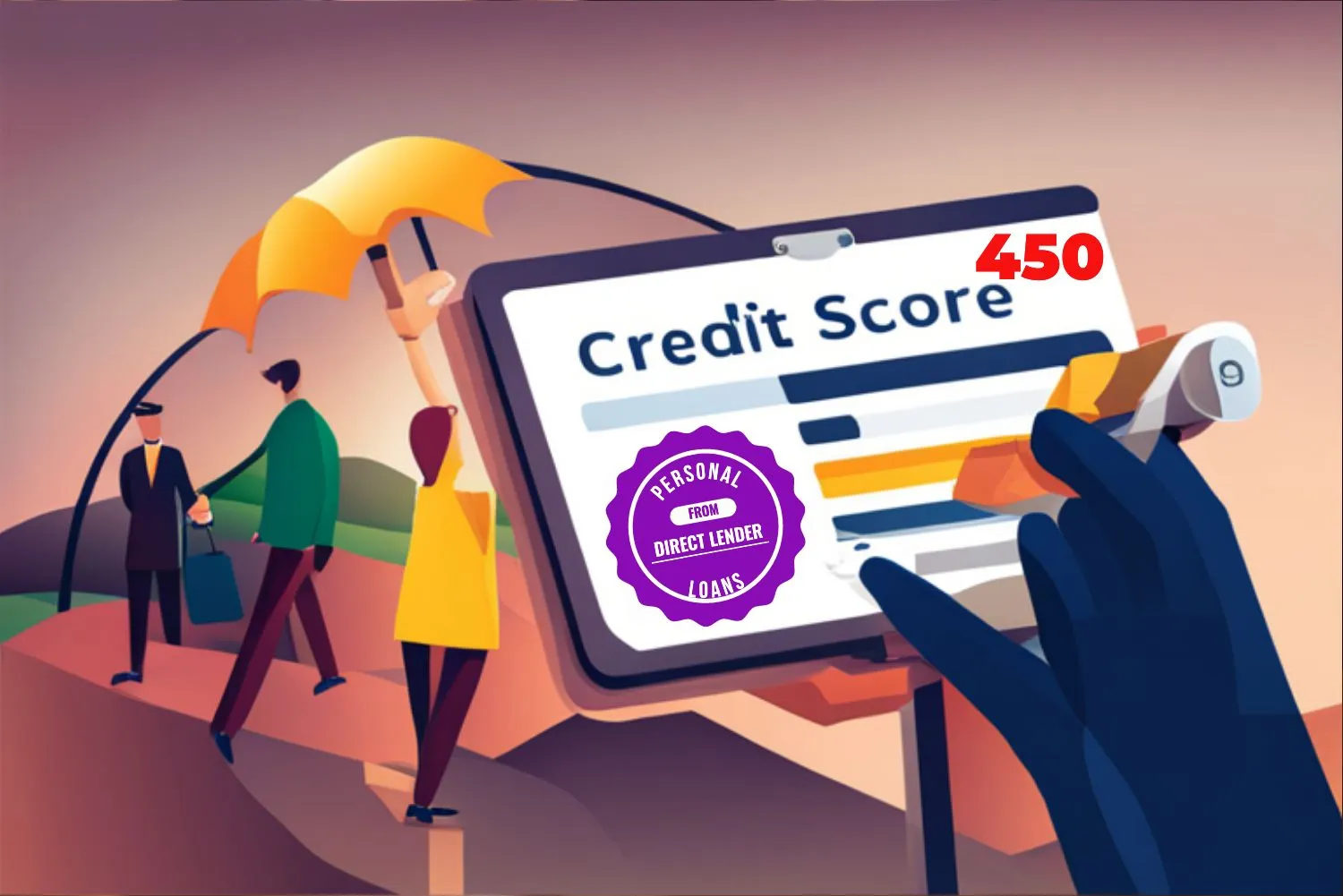 450 Credit Score Personal Loan from Direct Lender